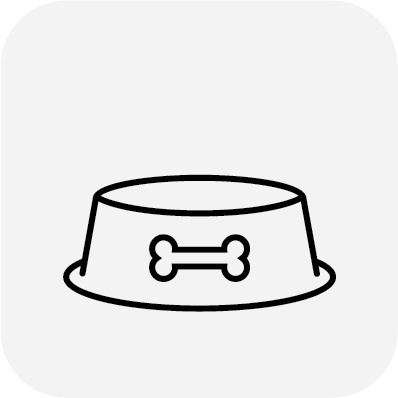 A dog bowl icon, this represents dog-friendly venue